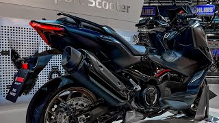 Yamaha TMAX Tech Max 2023  Review  Specifications  Walkaround  EICMA 2022 [upl. by Mayram]