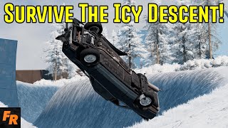 Survive The Icy Descent  BeamNG Drive [upl. by Atnuhs]