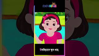 উদ বিড়ালে খুদ খায়  Ud birale khud khaye banglacartoon youtubeshorts movkidz [upl. by Elcarim]