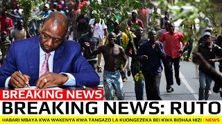 BREAKING NEWS HABARI MBAYA KWA WAKENYA KWA TANGAZO LA KUONGEZEKA BEI KWA BIDHAA HIZI  NEWS [upl. by Tilden]