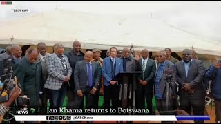 Ian Khama returns to Botswana [upl. by Coke]