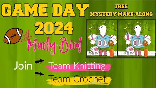 Knit and Crochet 🧶  🏈 Super Bowl  ⭐️ PreGame the Game Day Mystery MakeAlong [upl. by Hoem]