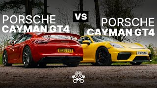 Porsche 981 Cayman GT4 vs Porsche 718 Cayman GT4  PistonHeads [upl. by Trebo97]