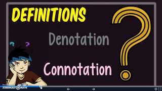 Denotation and Connotation Notes [upl. by Sherie548]