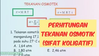 Tekanan Osmotik  SIFAT KOLIGATIF  KIMIA SMA [upl. by Malin46]