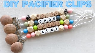 DIY Pacifier Clips  How to Make Pacifier Clips [upl. by Montford]