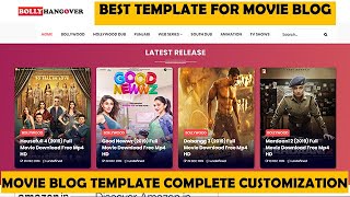 Best template for movie blog  Pro Moview Blog Template customization  Prabhat Thakur [upl. by Eugatnom]