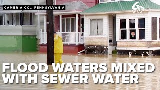 Northern Cambria residents battle cleanup after floods mixed with sewer water [upl. by Levenson]