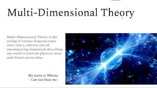 The Universe and Multidimensional Theory [upl. by Eittol124]