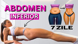 ABDOMEN INFERIOR  Plat In 7 Zile  Exercitii Pentru Abdomen Acasa [upl. by Theodore]