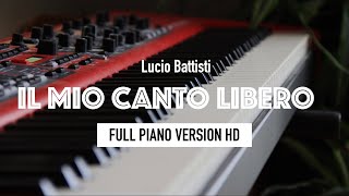 Lucio Battisti  Il mio canto libero full piano Cover [upl. by Judson]