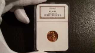 Beautiful 1955S Lincoln Wheat Cent  NGC MS66 Graded Collector Piece [upl. by Sihonn732]