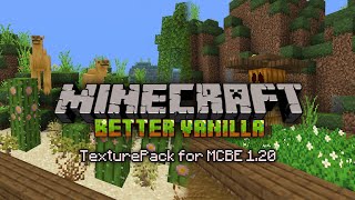 MCPE aesthetic TexturePack 120 Better vanilla [upl. by Hayimas]