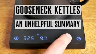 Electric Temperature Controlled Gooseneck Kettles An Unhelpful James Hoffmann Summary [upl. by Liss]