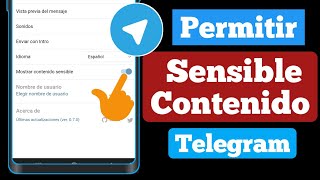 Cómo VER CONTENIDO SENSIBLE en TELEGRAM 2024  No puedo Ver Contenido Delicado Telegram [upl. by Whit506]