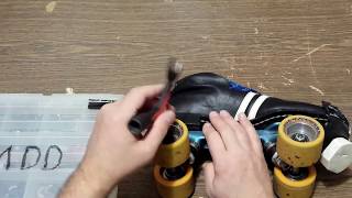 How to properly tighten a roller skate wheel [upl. by Asimaj69]