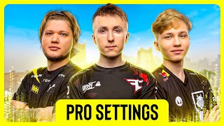 The BEST CS2 Settings with S1mple m0nesy and ropz [upl. by Naryt]