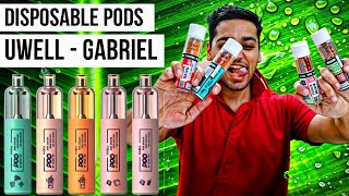 Uwell Gabriel Freedom 6000 Puffs Rechargeable Disposable Pod Review in pakistan UrduHindi [upl. by Lida]