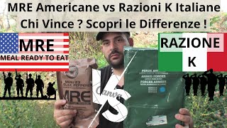 MRE Americane vs Razioni K Italiane Chi Vince Scopri le Differenze [upl. by Phio]