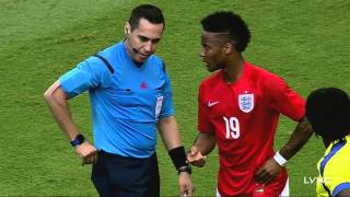 Raheem Sterling and Antonio Valencia Sent off During England v Ecuador Clash [upl. by Nimref379]