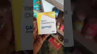 Calcitas D3 drops बच्चो के हड्डीयो की मजबुत बनाये👨‍⚕use dose benifits raj pharmacy shorts [upl. by Arnst]