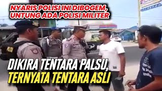 POLISI DITEGUR  MARAH DAN MENGAKU TENTARA PM BERTINDAK SATPOLPP BUANG SURAT TILANG [upl. by Lliw512]