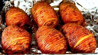 How to make HASSELBACK POTATOES recipe Baked Potato [upl. by Basia]