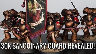 Theyre finally here  PAINTING THE NEW 30k SANGUINARY GUARD  Command Squad kit review [upl. by Sauncho]