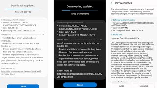 Samsung phone got the new FOTA update  Android pie released and a50 new update [upl. by Zeculon34]