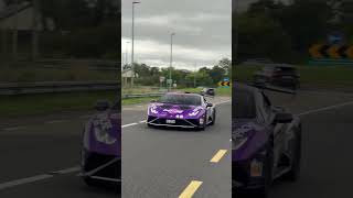 Cannonball run Ireland 2024lamborghinisto automobile racing lamborghini ferrai porsche [upl. by Mainis364]