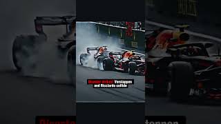 heartbreak for Red Bull 💔 Verstappen and Ricciardos collision ends their race in dramatic fashion [upl. by Ansilme]