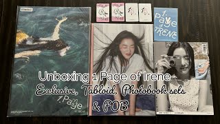 Unboxing 1 Page of Irene Set ⟡ Exclusive Tabloid amp Photobook ver  POB PCs ♡ Red Velvet Irene ⟡ [upl. by Joby]