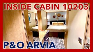 PampO ARVIA  Standard Inside Cabin Tour 10203  WalkingBob [upl. by Amzaj647]