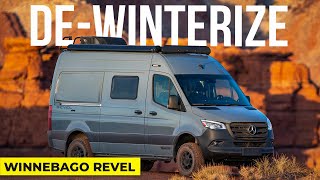 RV SEASON IS HERE  Quick Guide To DeWinterizing a 2024 Winnebago Revel [upl. by Arinaid]