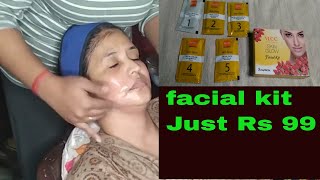 VLCC skin glow facial kit Just Rs 99  Facial At Home  5 step facial [upl. by Brelje]