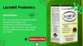 LactoBif Probiotics 530 Billion CFU from California Gold Nutrition [upl. by Woodring]