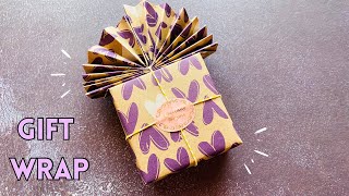 Easy amp Quick Gift Wrapping  DIY Gift Packing Idea  Fancy Gift Wrap giftwrap [upl. by Htiel]