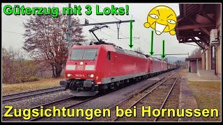 Güterzug mit 3 Loks  Züge beim stillgelegten Bahnhof Hornussen Kanton Aargau Schweiz 2021 [upl. by Ajay236]