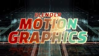 Blender Motion Graphics [upl. by Aremmat]