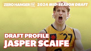 Draft Profile Jasper Scaife  2024 AFL MidSeason Draft [upl. by Selec]