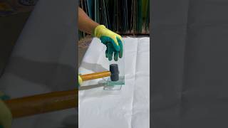 Glass UV GLUE Pasting…🔥🔥🔥…………… shortvideo cuttingglass glasscutting glasswork [upl. by Bradly]