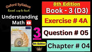 D3 Chapter  04 Ex4A Question  05  Law of Indices  8th Edition  Understanding Math [upl. by Ahsak]