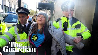 Greta Thunberg arrested after joining hundreds of climate protesters in London [upl. by Callum465]