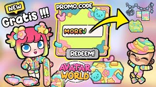 REVIEW 3 PROMO CODE TERBARU GRATIS DI AVATAR WORLD  PAZU [upl. by Maurreen]