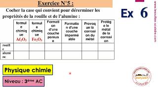 Oxydation des métaux dans lair Physique 3AC Exercice corrigé 5 Série 1 [upl. by Jolynn]