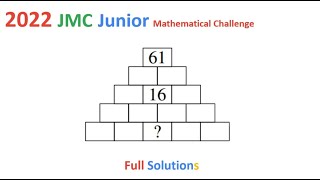 2022 JMC UKMT Junior Mathematical Challenge Full Solutions Math Olympiad 2023 date problems archive [upl. by Elesig]