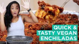 Best Vegan Enchiladas Recipe  Vegan Mexican Food [upl. by Ria]