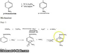 Synthesis of p nitroaniline from acetanilide [upl. by Sasnett]