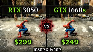 GTX 1660 Super vs RTX 3050  Test In 10 Games at 1080P amp 1440P [upl. by Brooks]