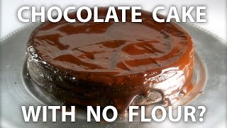 How to Make a Flourless Chocolate Cake [upl. by Ahsikan]